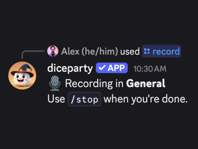 Start recording illustration